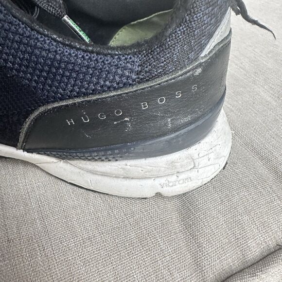 HUGO BOSS COMFY TRAINER Textile/leather Sneakers 10 US, 43EUR, Navy - Picture 12 of 16